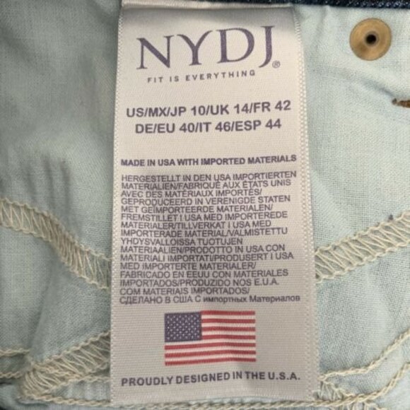 NYDJ Barbara Bootcut Blue Denim Lift Tuck High Rise Jeans - Picture 7 of 10